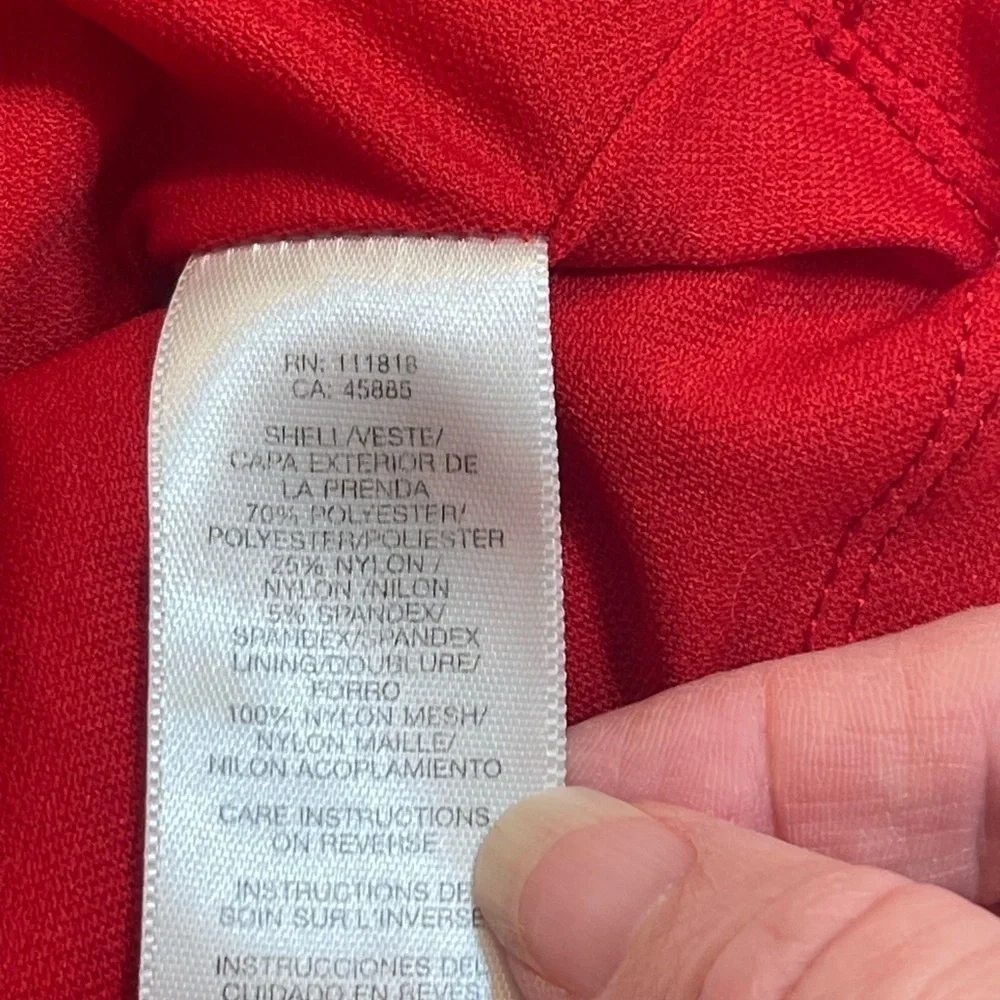 Michael Kors Red Short Sleeve Button Detail Dress - Size Women’s XS - Picture 5 of 8